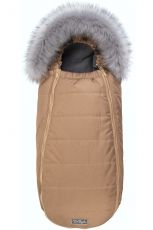 Детский конверт ДоРечі Baby XS флис Бежевый с опушкой, (-20°С)